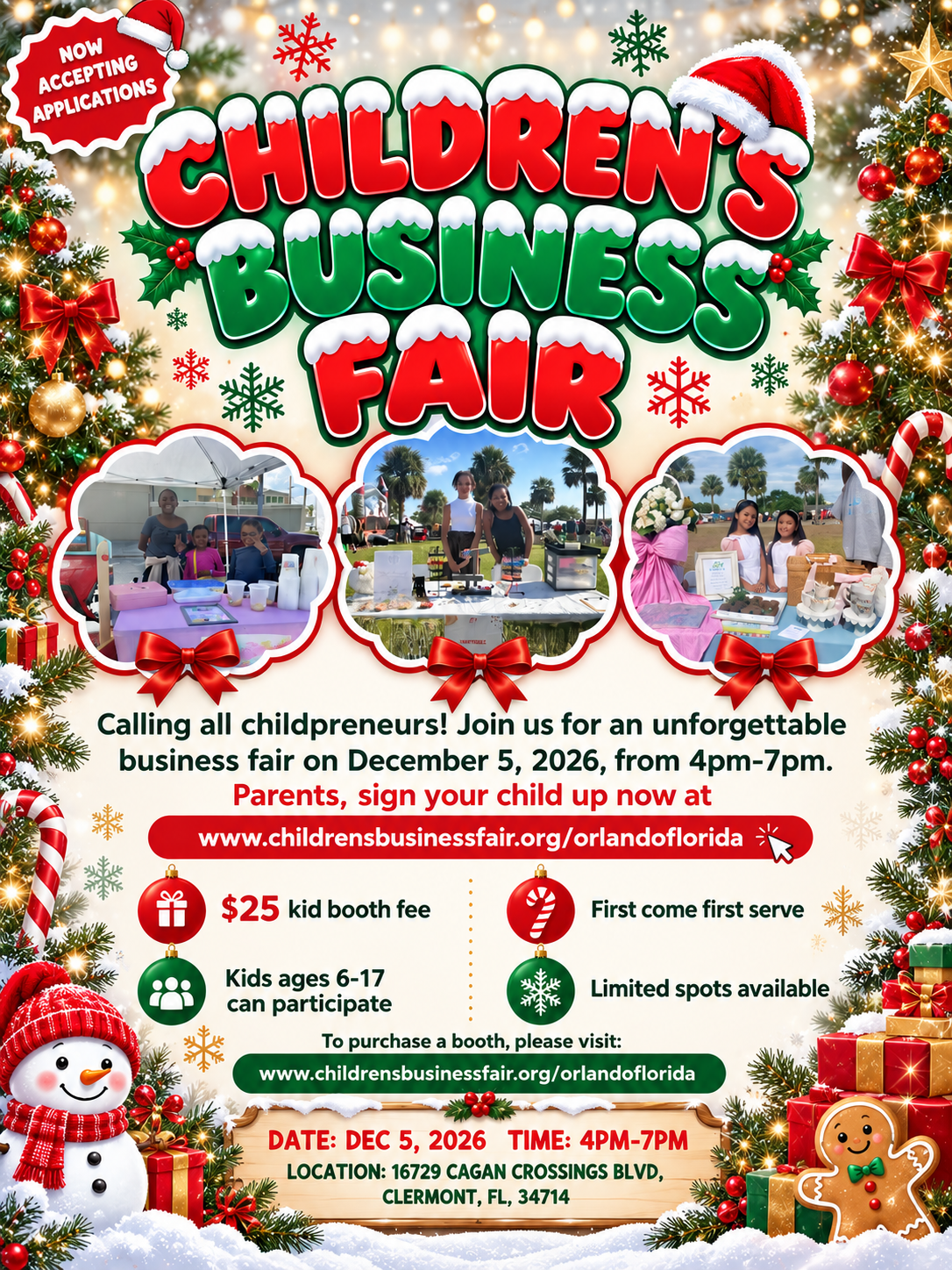 Children's Business Fair Entry Fee
