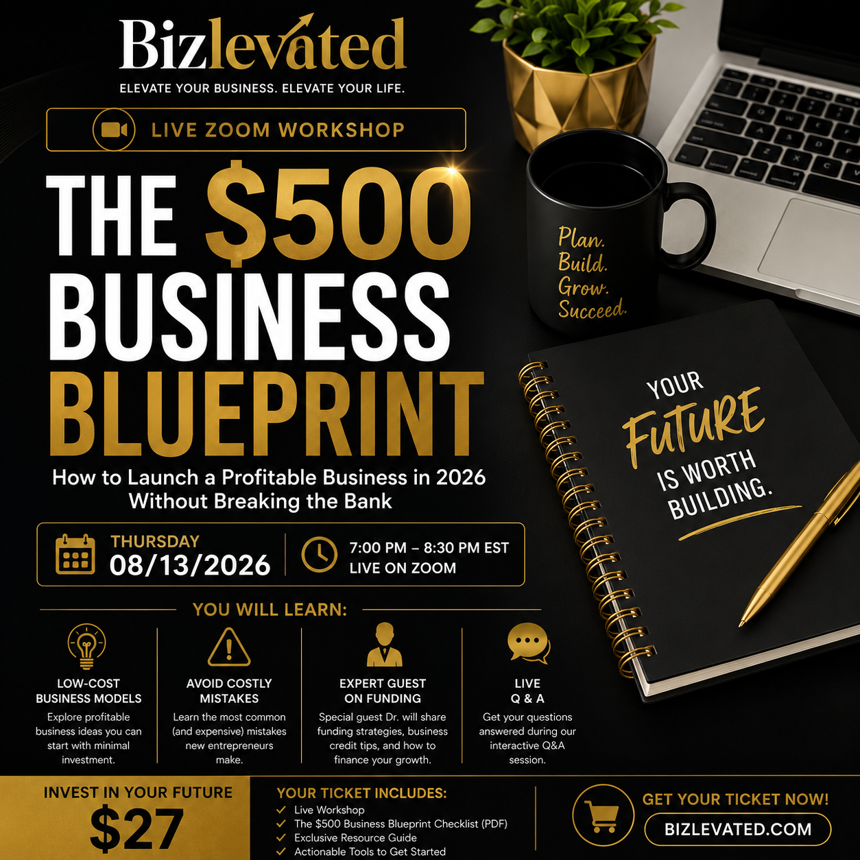 The $500 Business Blueprint Webinar (Entry Fee)