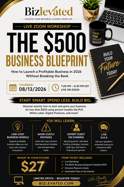 The $500 Business Blueprint Webinar (Entry Fee)